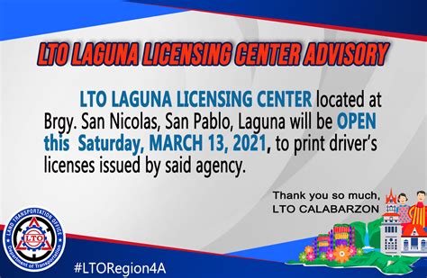 lto laguna licensing center|LTO.